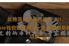 比特派数字资产钱包 Bitpie钱包还提供了一些实用的功能